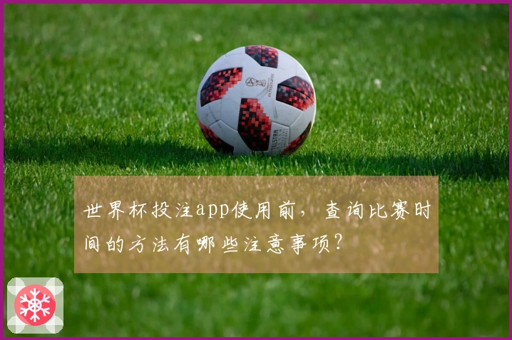 世界杯投注app使用前，查询比赛时间的方法有哪些注意事项？